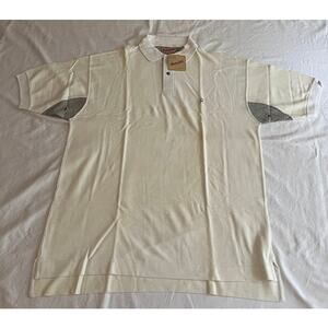 VTG Chesterfield Men's White Polo Shirt Size Large